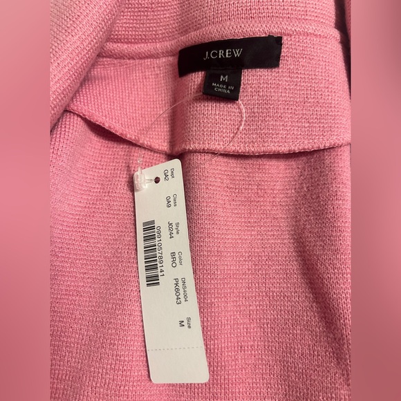 NWT J. Crew Pink Sweater Blazer - Picture 4 of 4